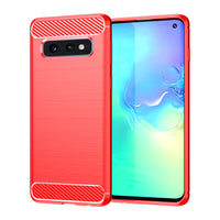 Red Brushed Metal Case (Galaxy S10e)