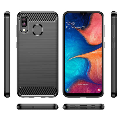 Grey Brushed Metal Case (Galaxy A20)