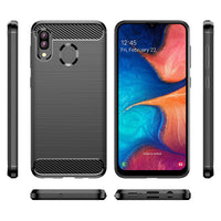 Red Brushed Metal Case (Galaxy A20)