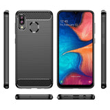 Red Brushed Metal Case (Galaxy A20)
