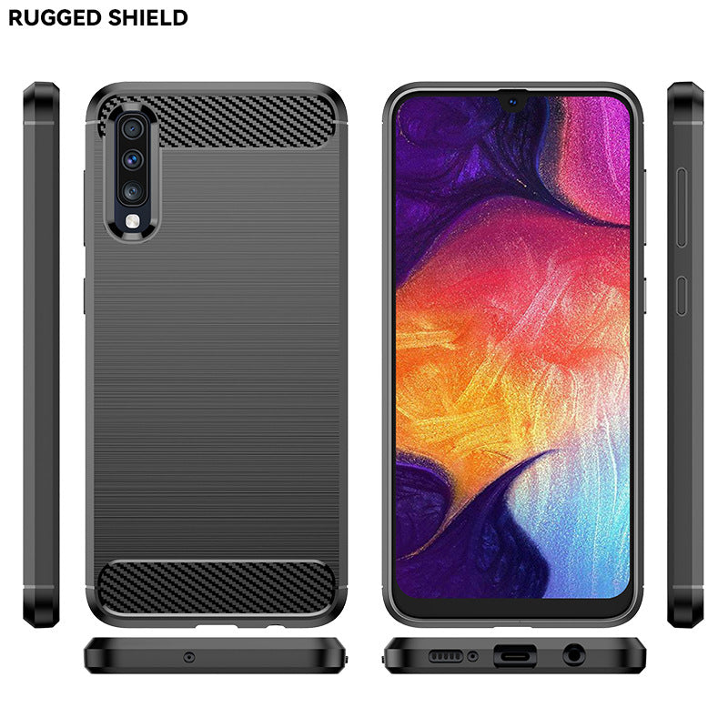 Red Brushed Metal Case (Galaxy A50)
