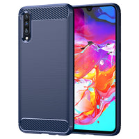 Navy Brushed Metal Case (Galaxy A70)
