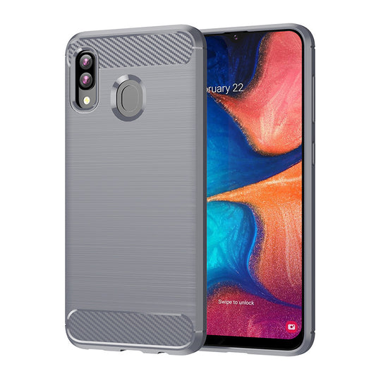Grey Brushed Metal Case (Galaxy A20)