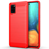 Red Brushed Metal Case (Galaxy S20+)