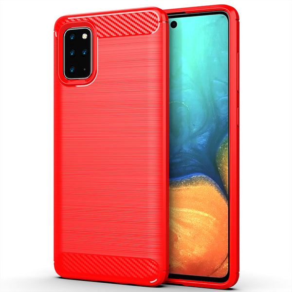 Red Brushed Metal Case (Galaxy S20+)
