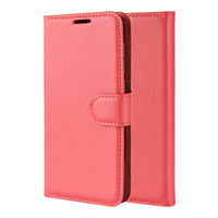 Red Leather Wallet Case (Galaxy S20+)