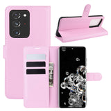 Pink Leather Wallet Case (Galaxy Note 20 Ultra)