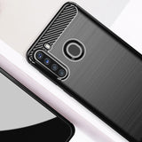 Black Brushed Metal Case (Galaxy A21)