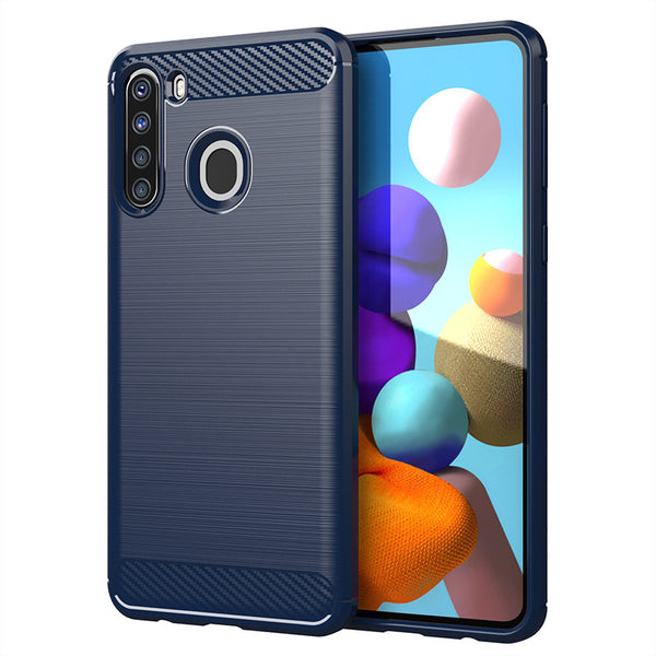 Navy Brushed Metal Case (Galaxy A21)