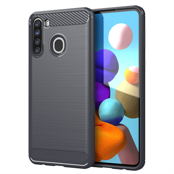 Grey Brushed Metal Case (Galaxy A21)