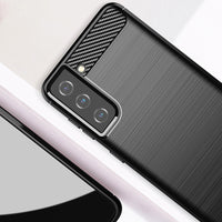 Red Brushed Metal Case (Galaxy S21)