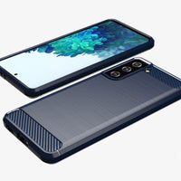 Red Brushed Metal Case (Galaxy S21)