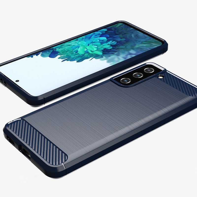 Navy Brushed Metal Case (Galaxy S21)