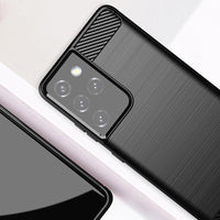Red Brushed Metal Case (Galaxy S21 Ultra)