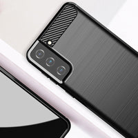 Red Brushed Metal Case (Galaxy S21+)