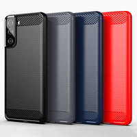Red Brushed Metal Case (Galaxy S21+)