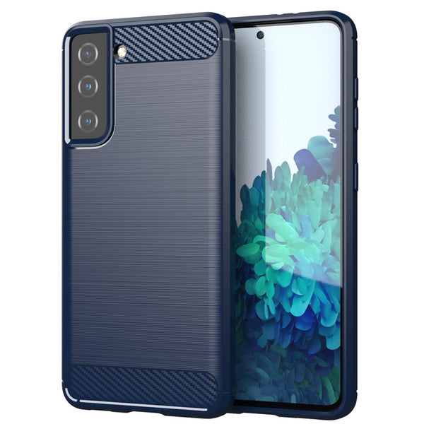 Navy Brushed Metal Case (Galaxy S21)