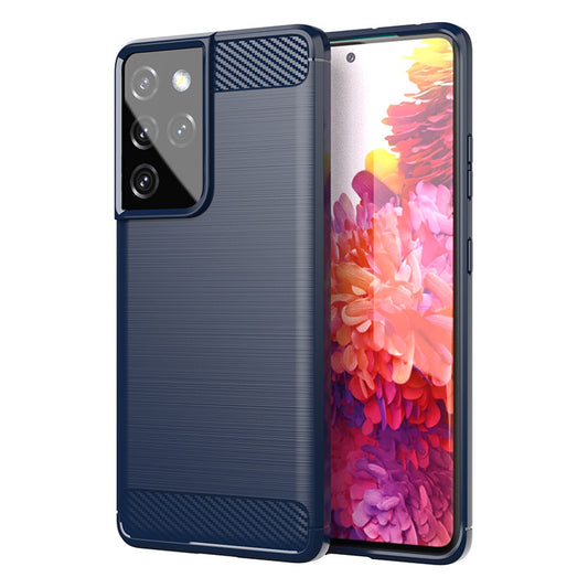 Navy Brushed Metal Case (Galaxy S21 Ultra)