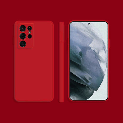 Matte Red Soft Case (Galaxy S21 Ultra)