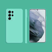 Matte Mint Blue Soft Case (Galaxy S21 Ultra)
