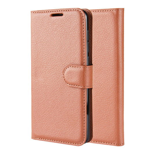 Brown Leather Wallet Case (Galaxy S21+)