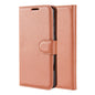 Brown Leather Wallet Case (Galaxy S21+)