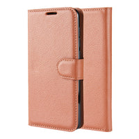 Brown Leather Wallet Case (Galaxy S21+)