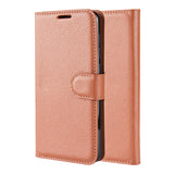 Brown Leather Wallet Case (Galaxy S21+)