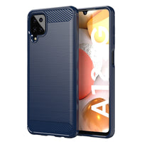 Navy Brushed Metal Case (Galaxy A12)