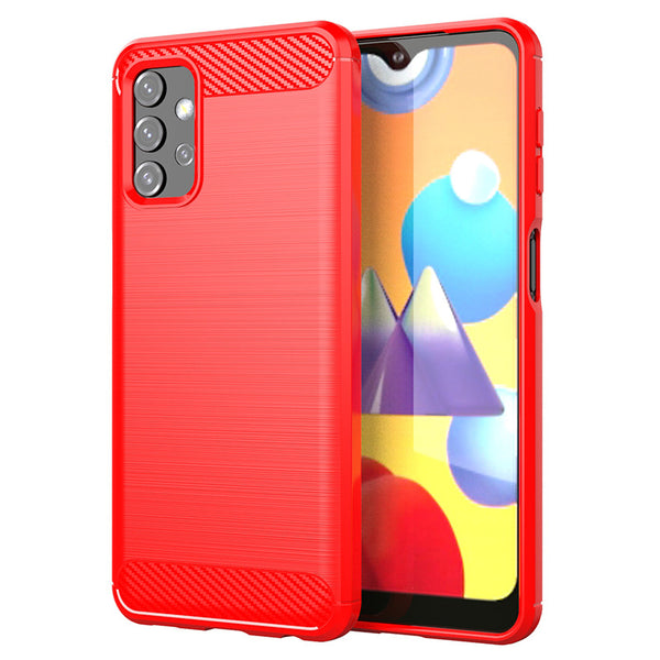 Red Brushed Metal Case (Galaxy A32 5G)