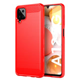 Red Brushed Metal Case (Galaxy A12)