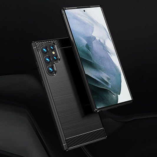 Black Brushed Metal Case (Galaxy S22 Ultra)