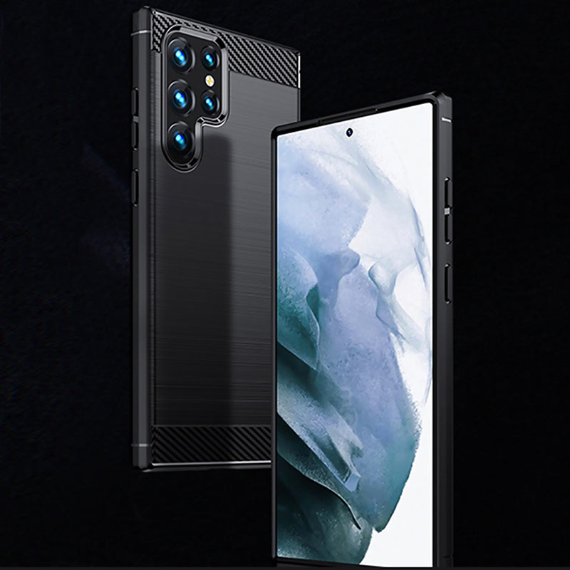 Navy Brushed Metal Case (Galaxy S22 Ultra)