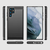 Black Brushed Metal Case (Galaxy S22 Ultra)