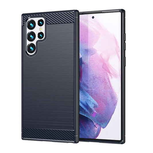 Navy Brushed Metal Case (Galaxy S22 Ultra)