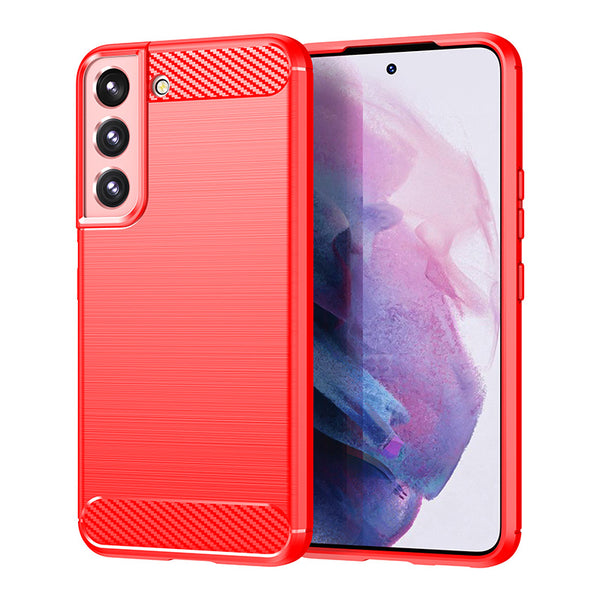 Red Brushed Metal Case (Galaxy S22)