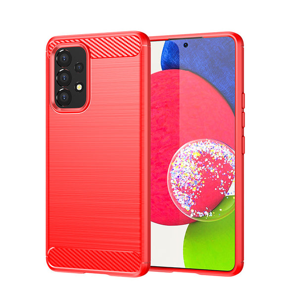 Red Brushed Metal Case (Galaxy A53)