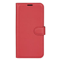 Red Leather Wallet Case (Galaxy S22+)