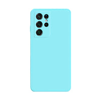 Matte Mint Blue Soft Case (Galaxy S22 Ultra)