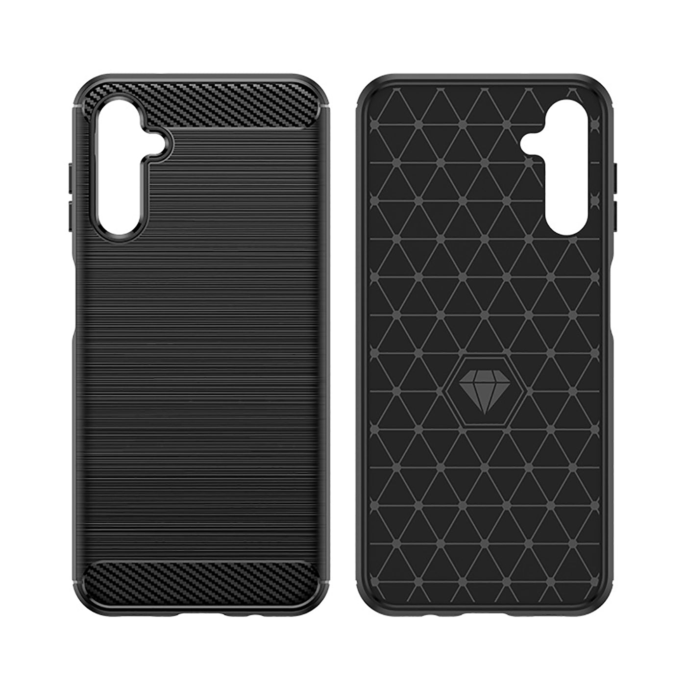 Black Brushed Metal Case (Galaxy A14)