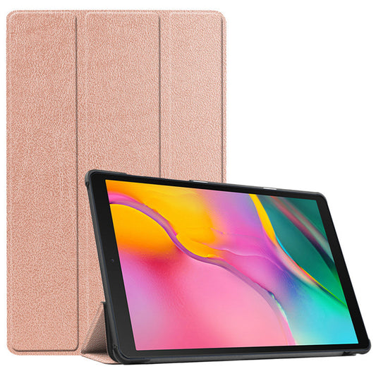 Rose Gold Leather Folio Case (Galaxy Tab S7+ / Tab S7 FE / Tab S8+ 12.4-inch)