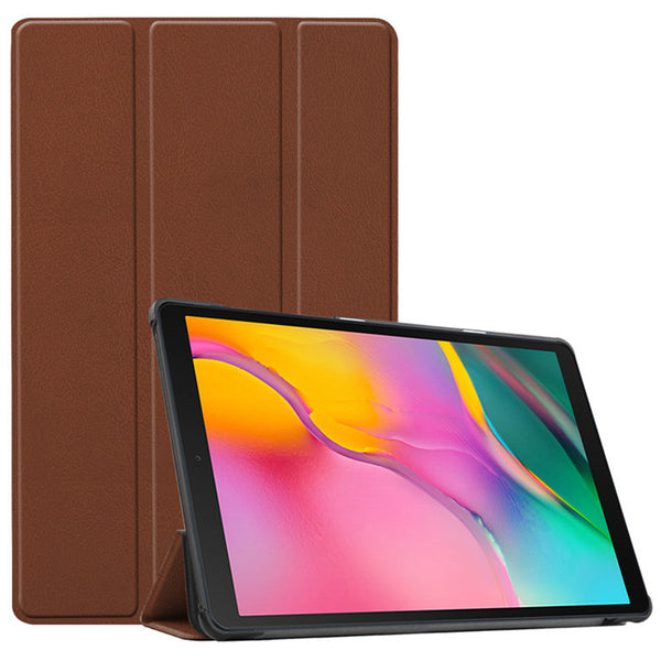 Brown Leather Folio Case (Galaxy Tab S7+ / Tab S7 FE / Tab S8+ 12.4-inch)