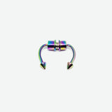Rainbow Magnetic Faux Nose Piercing