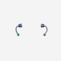 Rainbow Magnetic Faux Nose Piercing