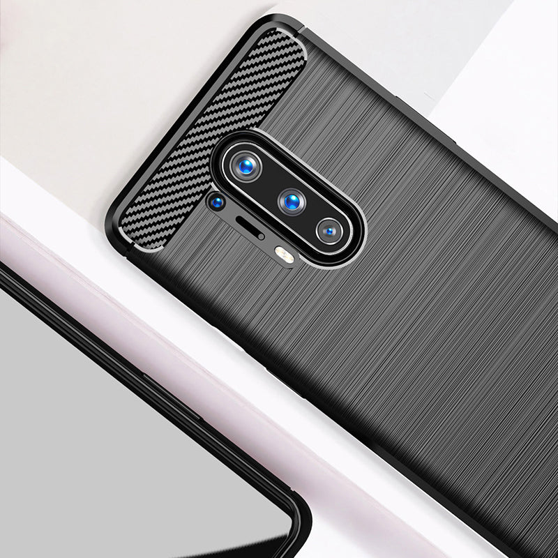 Red Brushed Metal Case (OnePlus 8 Pro)