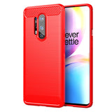 Red Brushed Metal Case (OnePlus 8 Pro)