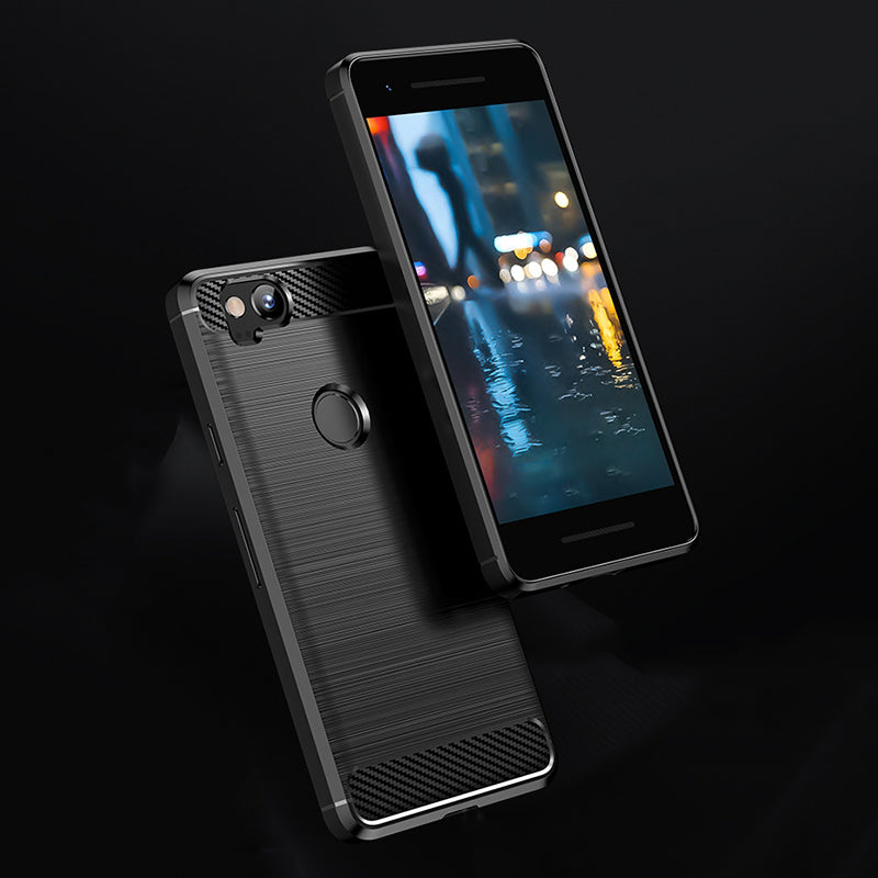 Red Brushed Metal Case (Pixel 2)