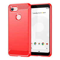 Red Brushed Metal Case (Pixel 3 XL)
