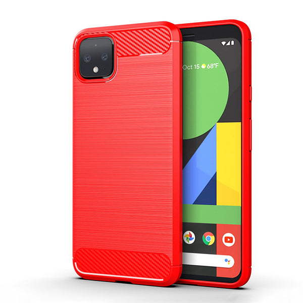 Red Brushed Metal Case (Pixel 4 XL)