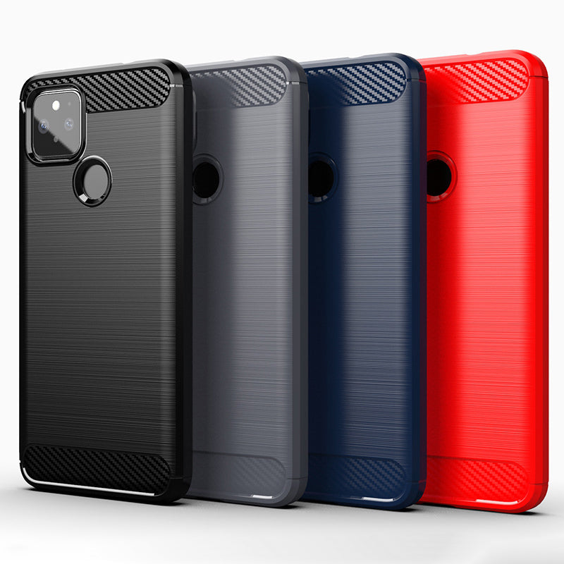 Red Brushed Metal Case (Pixel 5)